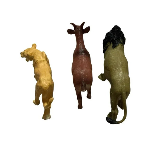 Lot of 3 Vtg. Hard Plastic Toy Farm Animals - Picture 4 of 9